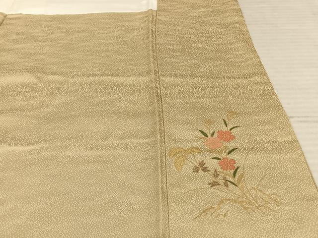 平和屋着物●訪問着 友禅 枝花文 暈し染め 正絹 逸品 AABF5499fy