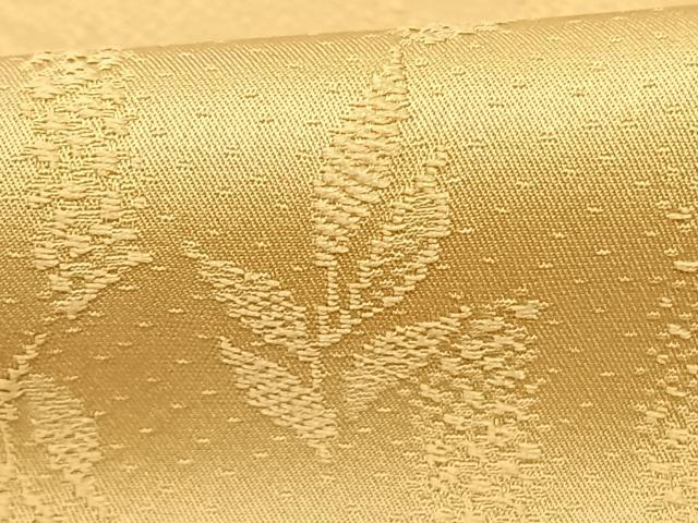 平和屋着物●上質な色無地 舞葉地紋 砥粉色 ロング丈 正絹 逸品 AABF5504fy