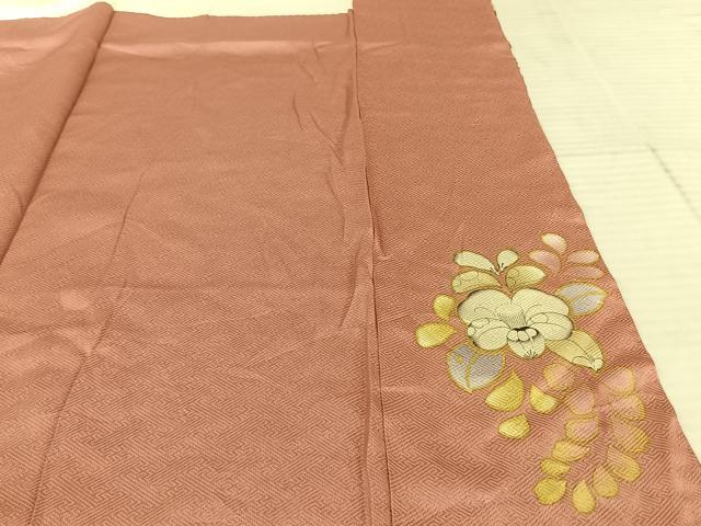 平和屋着物●訪問着 絞り 辻が花 金通し地 正絹 逸品 AABF5508fy