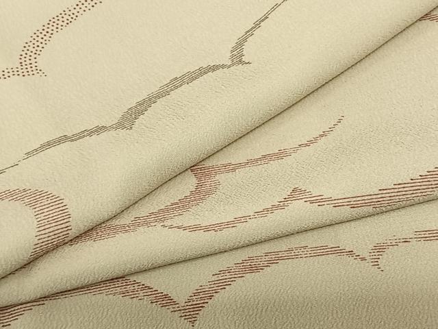 平和屋着物●洗える最高級着物 ＜英＞はなぶさ謹製 小紋 雲取り文 たとう紙付き 洗える着物 AABF5511fy
