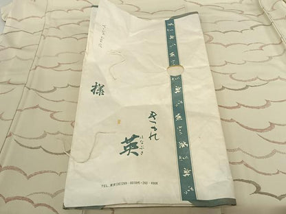 平和屋着物●洗える最高級着物 ＜英＞はなぶさ謹製 小紋 雲取り文 たとう紙付き 洗える着物 AABF5511fy