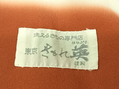 平和屋着物●洗える最高級着物 ＜英＞はなぶさ謹製 小紋 雲取り文 たとう紙付き 洗える着物 AABF5511fy