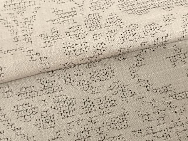 平和屋着物●結城紬 80亀甲 風景花文 証紙付き 正絹 逸品 AABF5512fy