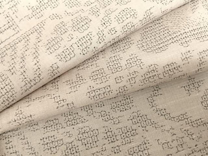 平和屋着物●結城紬 80亀甲 風景花文 証紙付き 正絹 逸品 AABF5512fy