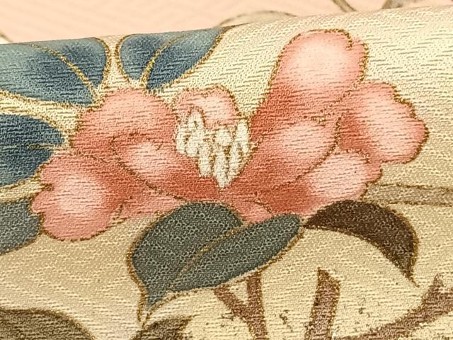 平和屋着物●訪問着 枝花文 暈し染め 金銀彩 正絹 逸品 AABF5515fy