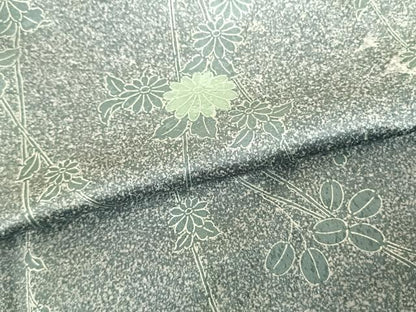 平和屋着物●中西進 訪問着 草花文 銀彩 正絹 逸品 AABF5517fy