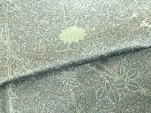 平和屋着物●中西進 訪問着 草花文 銀彩 正絹 逸品 AABF5517fy