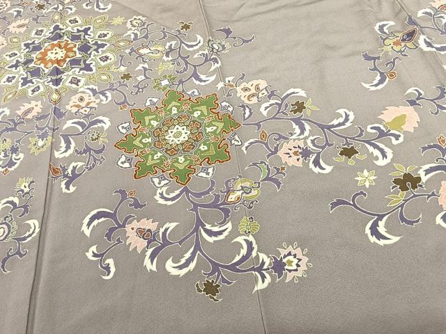 平和屋着物●訪問着 友禅 作家物 吉祥花文 正絹 逸品 AABF5519fy