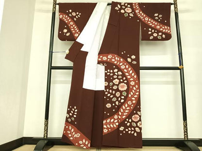 平和屋着物●訪問着 辻が花 正絹 逸品 AABF5521fy