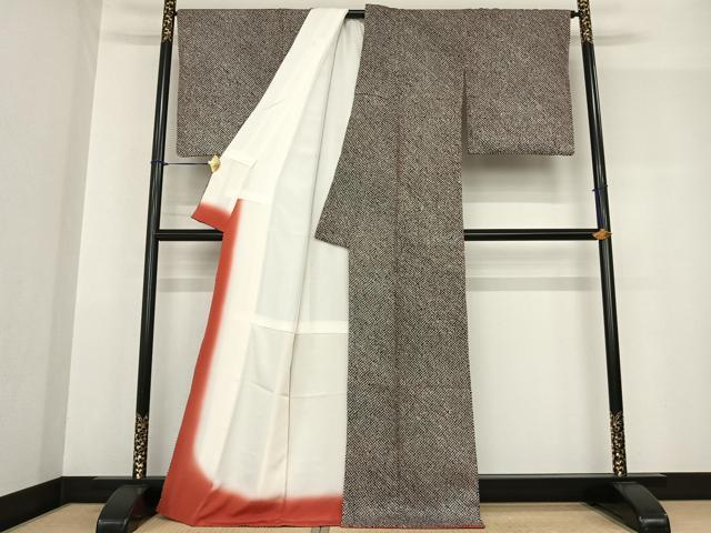 平和屋着物●上質な小紋 総絞り 正絹 逸品 AABF5523fy