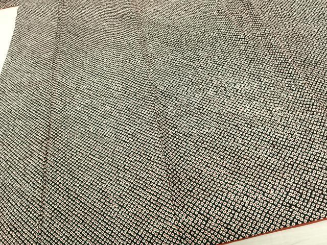 平和屋着物●上質な小紋 総絞り 正絹 逸品 AABF5523fy