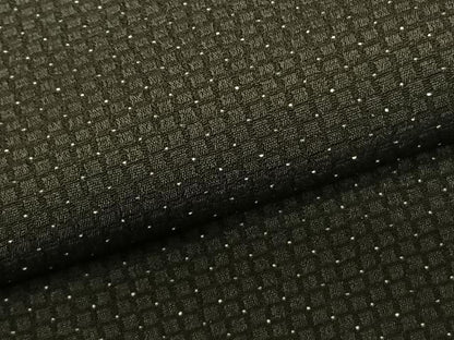 平和屋着物●お召 格子 正絹 逸品 未使用 AABF5526fy