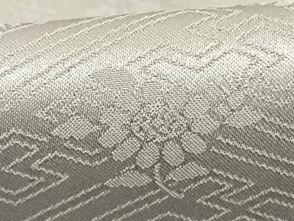 平和屋着物●洗える最高級着物 ＜英＞はなぶさ謹製 色無地 草花地紋 蕎麦切色 たとう紙付き 洗える着物 AABF5529fy