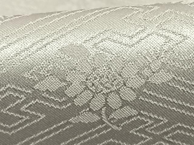 平和屋着物●洗える最高級着物 ＜英＞はなぶさ謹製 色無地 草花地紋 蕎麦切色 たとう紙付き 洗える着物 AABF5529fy