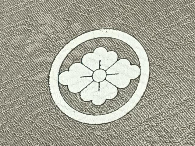 平和屋着物●洗える最高級着物 ＜英＞はなぶさ謹製 色無地 草花地紋 蕎麦切色 たとう紙付き 洗える着物 AABF5529fy