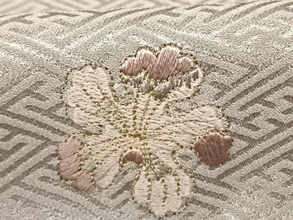 平和屋着物●訪問着 絞り 刺繍 辻が花 金糸 反端付き 正絹 逸品 AABF5530fy