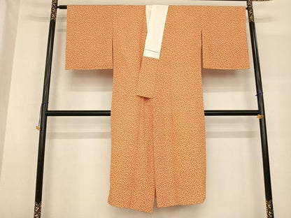 平和屋着物●長襦袢 袷 舞桜文 正絹 逸品 AABF5535fy