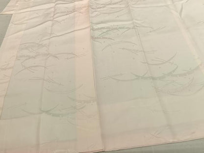 平和屋着物●長襦袢 袷 雪芝文 暈し染め 半衿刺繍 正絹 逸品 AABF5536fy