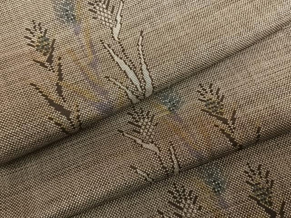 平和屋着物●本場大島紬 カタス9マルキ 草花文 正絹 逸品 AABF5537fy
