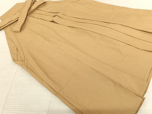 平和屋着物●男性 馬乗り袴 縞 正絹 逸品 AABF5546fy