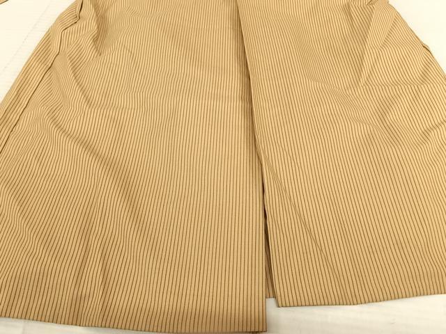 平和屋着物●男性 馬乗り袴 縞 正絹 逸品 AABF5546fy