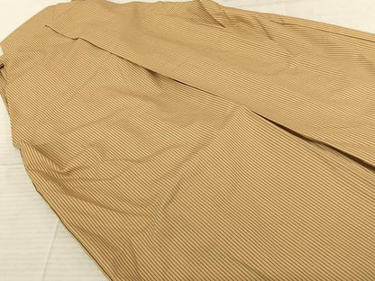 平和屋着物●男性 馬乗り袴 縞 正絹 逸品 AABF5546fy