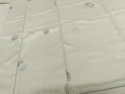 平和屋着物●お召 雪輪重ね文 正絹 逸品 未使用 AABF5551fy