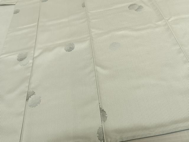 平和屋着物●お召 雪輪重ね文 正絹 逸品 未使用 AABF5551fy