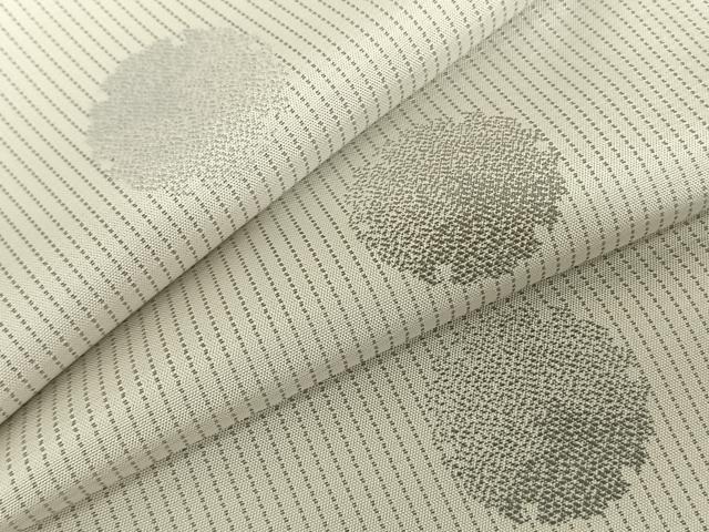 平和屋着物●お召 雪輪重ね文 正絹 逸品 未使用 AABF5551fy
