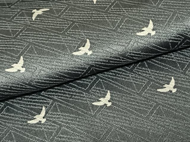 平和屋着物●染色作家 斉藤三才 小紋 飛鳥文 反端付き 正絹 逸品 AABF5561fy
