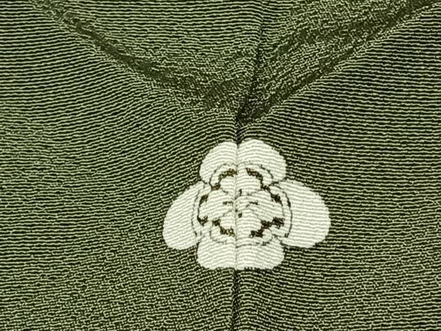 平和屋着物▽上質な色無地 単衣 麹塵色 正絹 逸品 AABF5563fy