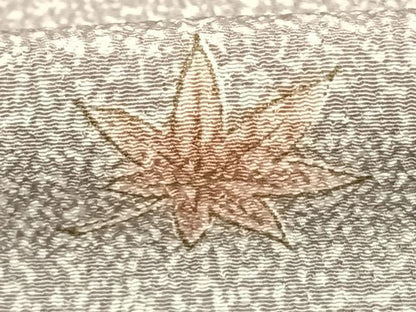 平和屋着物▽小紋 単衣 舞葉文 洗える着物 AABF5569fy