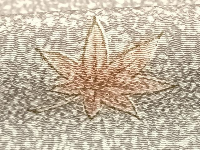 平和屋着物▽小紋 単衣 舞葉文 洗える着物 AABF5569fy