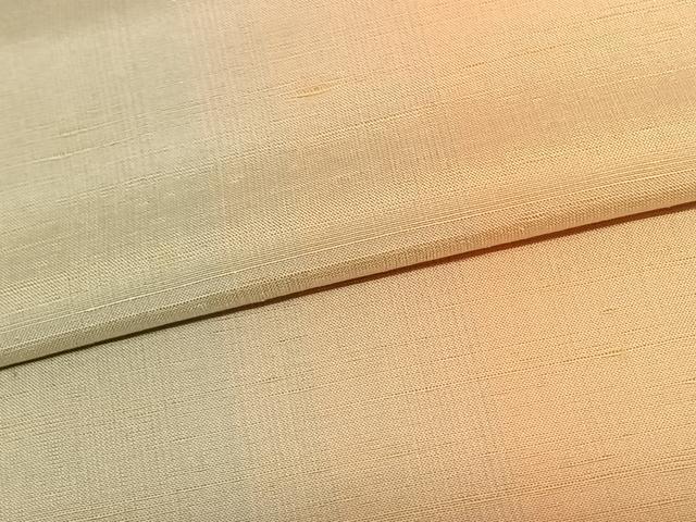 平和屋着物▽紅花紬 米沢 単衣 間道 正絹 逸品 AABF5571fy