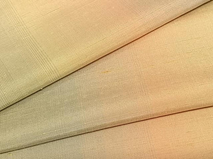 平和屋着物▽紅花紬 米沢 単衣 間道 正絹 逸品 AABF5571fy