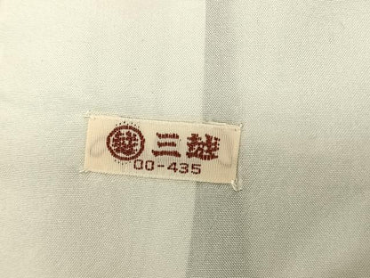 平和屋着物▽上質な小紋 単衣 型染め 花丸文 三越扱い 正絹 逸品 AABF5579fy