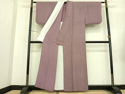 平和屋着物▽上質な小紋 単衣 鮫小紋柄 正絹 逸品 AABF5593fy