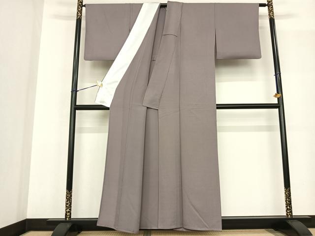 平和屋着物▽上質な色無地 単衣 草木染 薄色 正絹 逸品 AABF5614fy