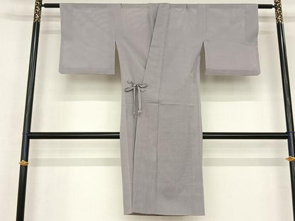 平和屋着物▽道中着 スリーシーズン 春夏秋 塵除け 縞 ロング丈 正絹 逸品 AABF5620fy