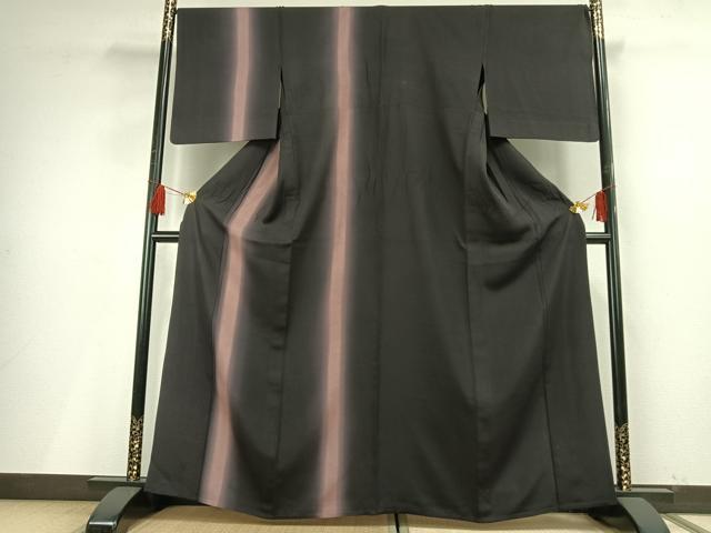 平和屋着物▽訪問着 単衣 間道 暈し染め 正絹 逸品 AABF5625fy