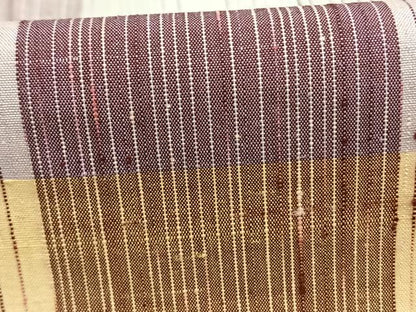平和屋着物▽上質な紬 単衣 幾何学文様 正絹 逸品 AABF5643fy