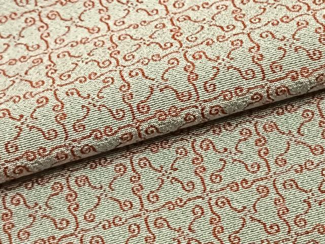 平和屋着物▽上質な小紋　単衣　幾何学文様　やまと金ラベル　正絹　逸品　AABF5647fy
