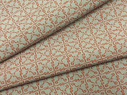 平和屋着物▽上質な小紋　単衣　幾何学文様　やまと金ラベル　正絹　逸品　AABF5647fy