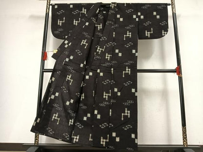 平和屋着物▽本場琉球絣 綿琉球 単衣 綿 逸品 AABF5661fy