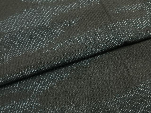 平和屋着物▽上質な紬 単衣 霞文 正絹 逸品 AABF5663fy