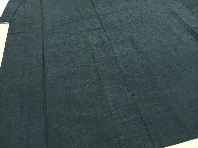 平和屋着物▽男性 紬 単衣 アンサンブル 褐返色 正絹 逸品 AABF5665fy