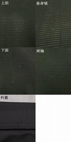 平和屋着物▽男性　長羽織　黒紋付　正絹　逸品　AABF5669fy