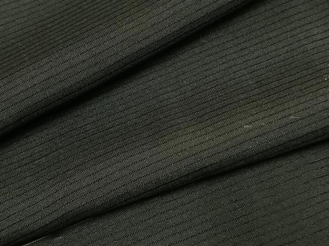 平和屋着物▽男性　長羽織　黒紋付　正絹　逸品　AABF5670fy