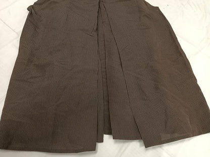 平和屋着物＊夏物 男性 行灯袴 縞 正絹 逸品 AABF5674fy