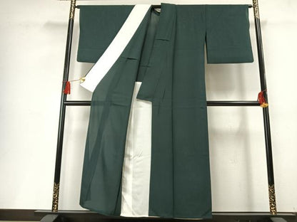 平和屋着物＊夏物 色無地 絽 虫襖色 正絹 逸品 AABF5678fy